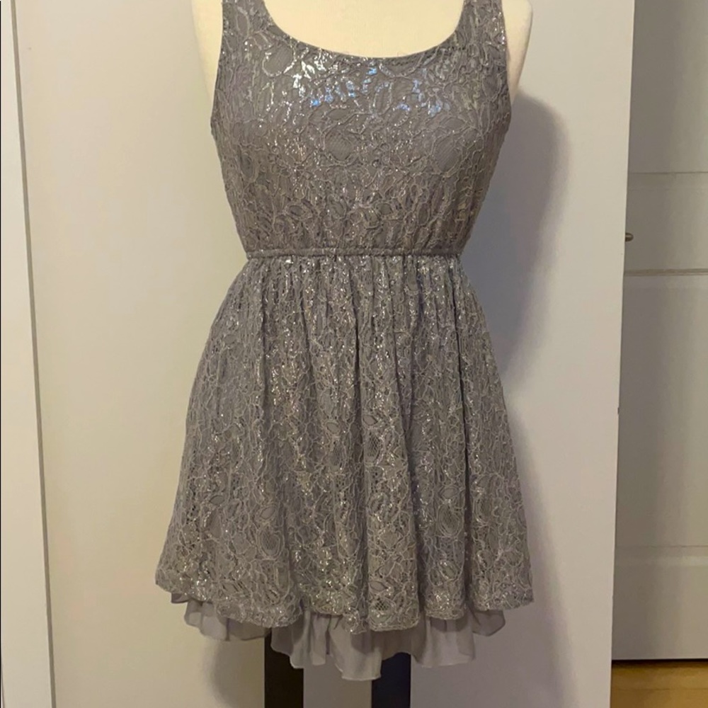 Silver Sparkly Party Dress